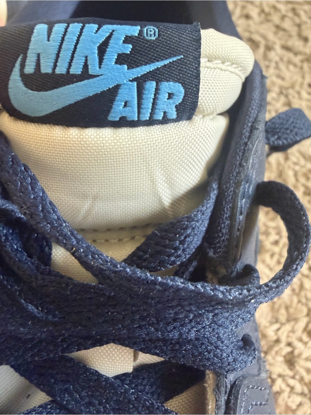 Men’s Shoe Size 11.5 Air Jordan 1 Retro OG Low Obsidian Pre Owned As Is - Picture 8 of 8